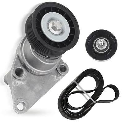 Dasbecan Serpentine Belt Tensioner Pulley Kit for Chevy Silverado 02-07 | for Chevy Tahoe 03-06 Avalanche Suburban Express GMC Savana Sierra Yukon Cadillac Escalade -- 4.8L,5.3L,6.0L