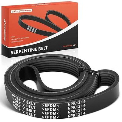 A-Premium Serpentine Belt 6-Rib 47.72 In | Compatible with Nissan Sentra & Chevrolet City Express & Ford Tempo & Asuna Sunfire & Geo Storm & International Harvester
