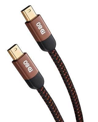 Zeskit Mini DP to Mini DP Enhanced DisplayPort 2.1 Cable Certified DP80 80Gpbs, 3ft/1m