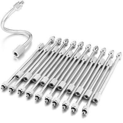 20 Pack 5.9 Inch Flexible Mister Nozzle Extensions Brass Mist Rod 10/24 UNC | Bendable Extended Pole for High Pressure Mist Nozzles, Misting System Nozzle Extension