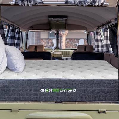 GhostBed 10" King RV Mattress - Memory Foam & Hybrid Coils, Low Profile, Medium Feel, Made in USA - Mattress for RV Camper, Dimensions: 80"x72"x10"