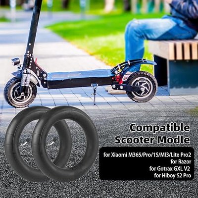 2 Pack 50/75-6.1 Scooter Tire Tube, 8 1/2 x2 8.5 x 2 Inner Tube Scooter | 8.5 inch Electric Scooter Inner Tube, for Gotrax GXL V2 Xiaomi M365 Pro 1S Mi3 Lite Pro2 Electric Scooters