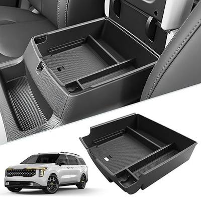 SKTU for 2025 2026 2027 Kia Carnival Center Console Organizer 2025-2027 Carnival (LX/LXS/EX/SX/SX Prestige) Console Tray Kia Carnival 2025 2026 2027 Accessories Armrest Storage Box with Coins Holder