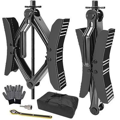 Lezcufer Camper Wheel Chock Stabilizer 2 Sets for RV Travel Trailer Heavy Duty X-Shaped RV Stabilizer Wheel Chock Anti-Move Tire Wheel Chock