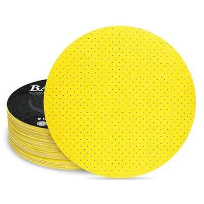 150 Grit 9-Inch Perforated Hook-and-Loop Drywall Sanding Discs, Durable Aluminum Oxide Sanding Pads for Drywall Sanders – Improved Dust Extraction & Long-Lasting Performance (10-Pack)
