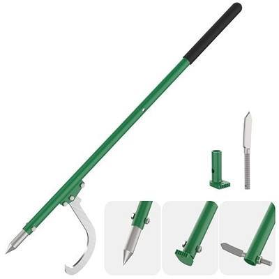 60 in Steel Cant Hook, 3-in-1 Logging Tool, Log Peavey & Pickaroon | High Carbon Steel, Seamless 3-Function Switch, Enhanced Grip, Log Roller Lifter Hookaroon, Log Dragging & Stacking