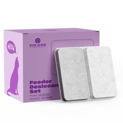 Voluas Pet Food Desiccant Bags for Automatic Feeders 12 Pack | Maintain dry pet food quality with individually sealed silica gel packets for cat dog feeder
