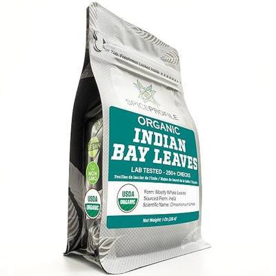 Spice Profile Organic Indian Bay Leaves | 1 oz | Lab Tested