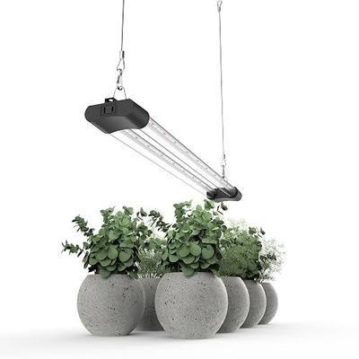 LED Grow Light Full Spectrum Light Linkable 5000K Daylight + 660nm Red Indoor Plant Lighting Fixture (2 FT)