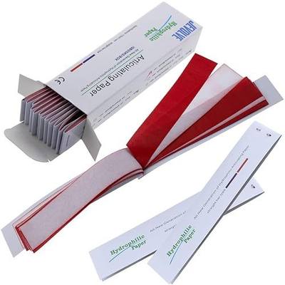 240 Sheets Dental Articulating Papers | Straight Shape Micron Bite Articulating Paper Doubled Side for Occlusal Adjustment - Thin Red