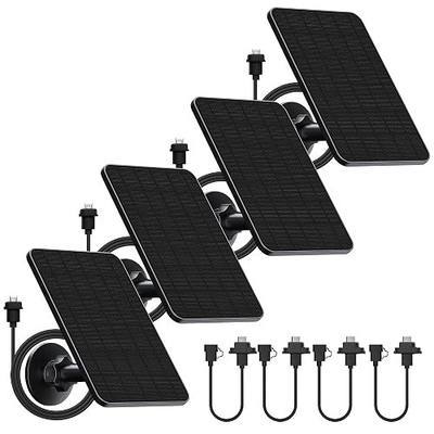 Rhorawill 4 Pack Solar Panel for Blink Outdoor 2K+/4(4th Gen)/Outdoor(3rd Gen) XT3 and XT2/XT Camera(Not Included)/Blink Outdoor Camera,Solar Panel with Mount 13.1ft Cable Rubber Plug