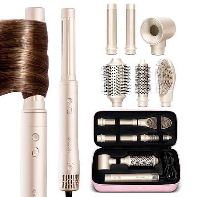 ELLA BELLA® 6 in 1 Professional Hot Air Styler • Powerful Hair Dryer & Straightener Set • Styling Without Heat Damage • Fast Drying Curling Volumizing Straightening • Includes Protective Travel Case