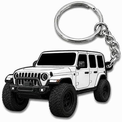 Jeep Wrangler Keychain - Officially Licensed Jeep Rubicon Accessories JL Key Chain JKU 2026 2025