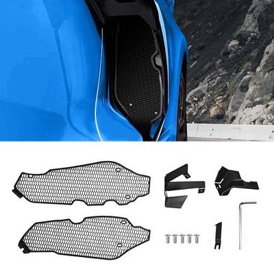 2PCS Upgraded Side Intake Mesh Grilles Insert,OEM Style Aluminum Driver and Right Passenger Side Radiator Air Intake Vent Guards Mesh Set Accessories for Corvette C8 Stingray Z51 2020+