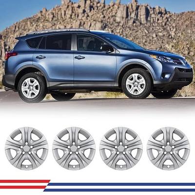 CPW 17 Inch Hubcaps Wheels Rim Cover Fit for 2013-2018 Toyota RAV4 Lacquer | Compatible with Toyota RAV4 17" Steel Wheels, PP Material Hub Caps Replacement Set of 4