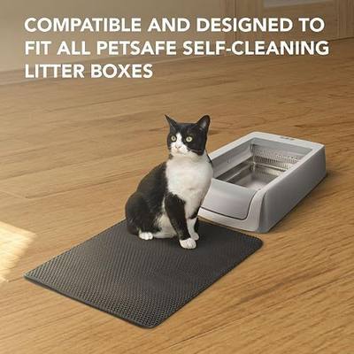 Stainless Steel Replacement Tray Compatible with petsafe-ScoopFree Self-Cleaning Litter Box Systems - with Teaser for Cat - Never Absorbs Odor, Stains