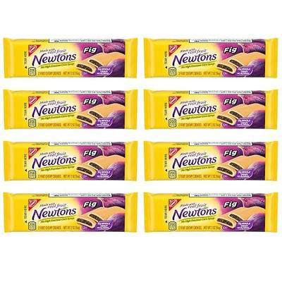 The Hampton Candy Company Newtons Soft & Chewy Fig Cookies (Pack of 8), 2 Fig Cookies Each Pack, Chewy Fruit Cookies