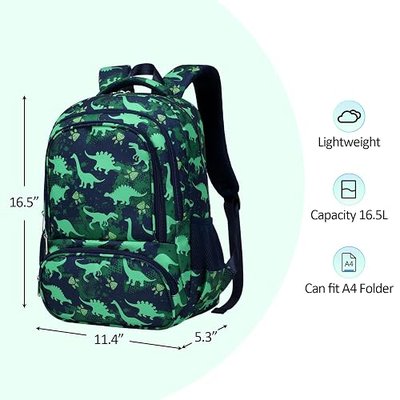 abshoo Dinosaur Backpack For Boys Kindergarten Elementary Bookbag Lightweight Kids School Bag (Dinosaur)
