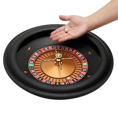 Luxurious Roulette Wheel, 18 inches ABS Casino Grade Roulette Game Set with 2 Balls Pills,Roulette wheel can be very quiet and smooth rotation, perfect for night family games and professional use