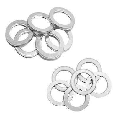 6pcs Transmission Fluid & 6pcs Rear Differential Oil Drain Plug Washer Gasket Seal - 20mm+18mm Replacement for Honda Acura Civic Accord Odyssey CRV Pilot Fit, OEM PN Part# 94109-2000 & 90471-PX4-000