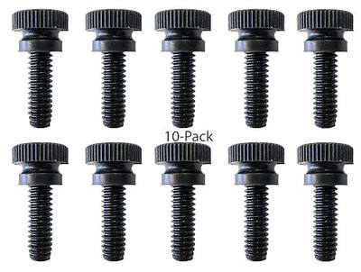 Nylon Thumb Screws, 1/4"-20 Thread (10, Black, 1/2")