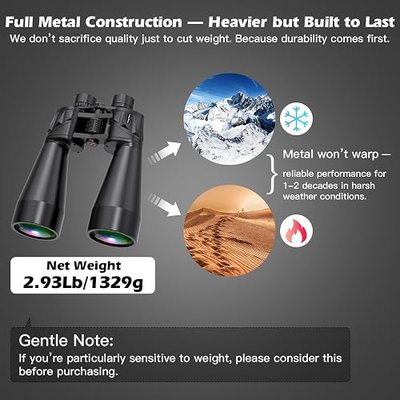 18x70 Professional Astronomy Binoculars for Adults | 70mm Large Aperture,HD Stargazing Binoculars, BAK4 Prism FMC Lens, Waterproof, Low Night Vision,Tripod & Phone Adapter