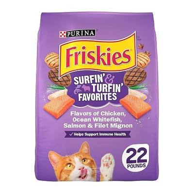 Dry Cat Food Surfin & Turfin Favorites 22 lb. Bag, Essential Fatty Acids to Help Support Healthy Skin and Coat