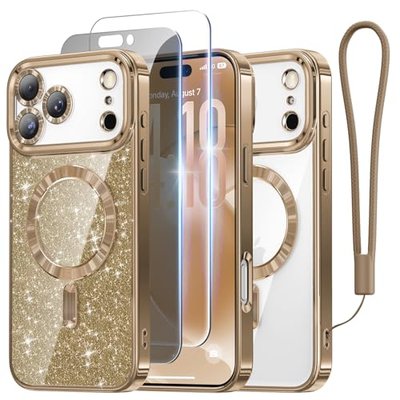 Meifigno for iPhone 17 Pro Max Case + HD & Privacy Tempered Glass,Desert