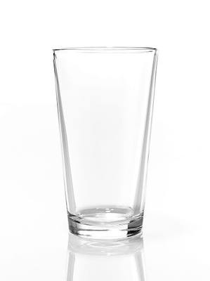 Necessia Heat-Tempered Durable Rim Pint Beer Glasses - 16oz, Set of 6 - Premium Quality, Stylish and Long-Lasting Beverage Glassware, Perfect for Home Bars, Restaurants, and Parties, Made in USA