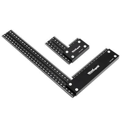 Large Woodworking Square MM Set 100 & 300 - Professional Framing Carpenter Tool | Aluminum Precision Machinist Ruler for Construction Layout Rafter Speed Triangle