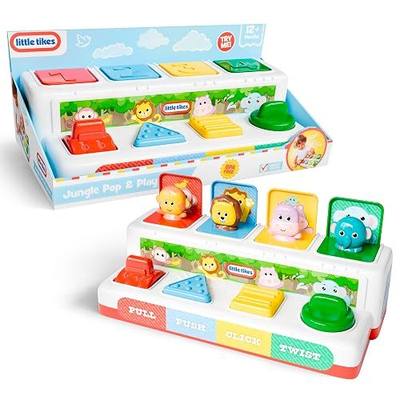 Lollipop Little Tikes Pop and Play Pals - Pop-Up Action Toy for Toddlers - Pull, Push, Click, Twist - Develop Motor Skills and Exploration Montessori Learning Toy