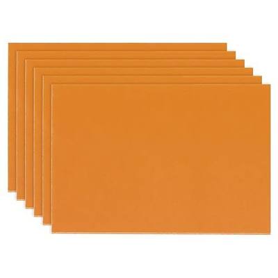 PATIKIL Orange Phenolic Sheet, 6pcs 150x100x2mm Laminated Resin Plate Board PCB Sheet for Electrical Electronic Fixtures DIY and Crafts