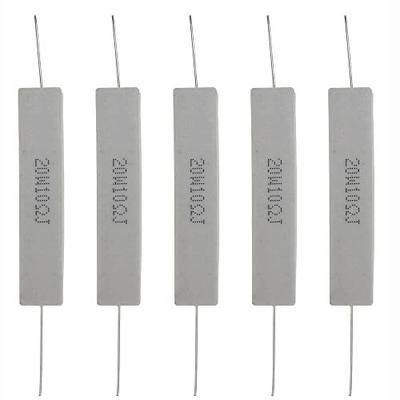 (Pack of 5) 20W 10R 10 Ohm 5% Power Wirewound Ceramic Horizontal Cement Resistor