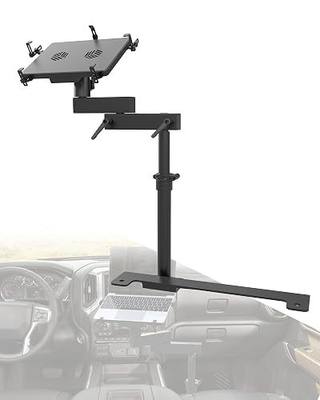 Truck Laptop Mount Fit for 19-25 Chevy Silverado, Tahoe, GMC Sierra, No-Drilling Vehicle Laptop Mount Built-in Cooling Fan Adjustable Truck Computer Stand