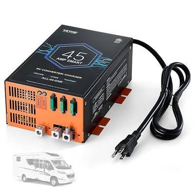 VEVOR RV Converter, 45 Amp, 110V AC to 12V DC RV Power Converter Battery Charger with 4 Stage Smart Charging 13V to 16.5V Adjustable Operating Range, Compatible with Lithium Lead Acid Battery, ETL