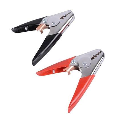 Battery clamps Jumper Cable Clamps heavy duty 2pcs,alligator clips electrical 1200A jumper cable ends Car Battery Charger Clamps Power Replacement Battery Alligator Clamps Jumper Cables Clamp (1 pair)