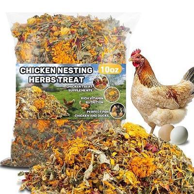 MAQIHAN 10oz Chicken Nesting Herbs - Dried Herbs Supplement for Laying Hens | Natural Chicken Treats for Nutritious Feeding, Comfortable Bedding Supplies for Nesting Pad & Box, Chicken Coop Accessories