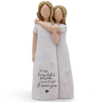 Mom Birthday Gifts from Daughter, Birthday Gift for Mom from Daughter, Valentines Day Gifts for Moms, Sculpted Hand-Painted Figurine