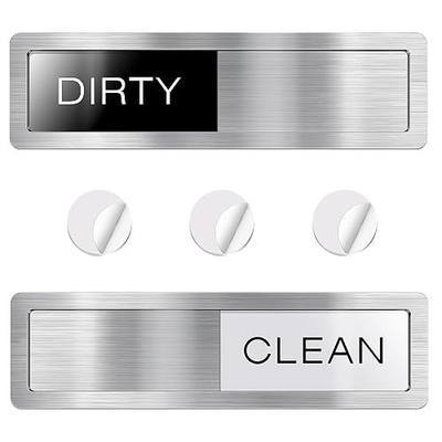Dishwasher Magnet Clean Dirty Sign, Premium Strong Clean Dirty Magnet for Dishwasher, Universal Dirty Clean Dishwasher Magnet, Clean Dirty Sign Indicator for Kitchen Decor, Easy to Read & Slide