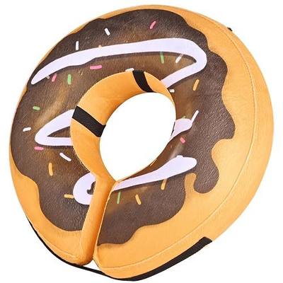 Inflatable Dog Cone, Soft Adjustable Blow up Donut Collar for After Surgery, E-Collar for Small, Medium, Large Dogs and Cats