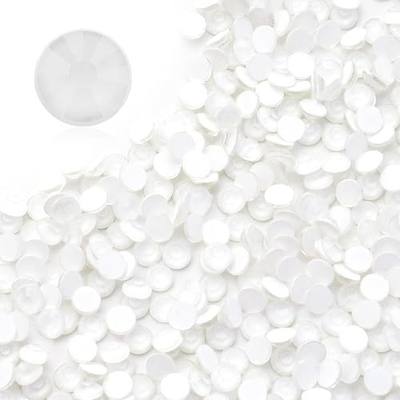 Neon White Flatback Rhinestones SS16 (3.8–4.0mm), 1440pcs Glass Nail Gems, Non Hotfix Rhinestones for Nails, Crafts, Clothing, DIY Bling Decorations