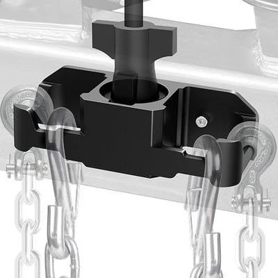 Trailer Chain Holder, Aluminum Travel Trailer Accessories,7 Way Pin Trailer Plug Holder Cover,Heavy Duty Towing Organizer for Travel Trailer RV Camper
