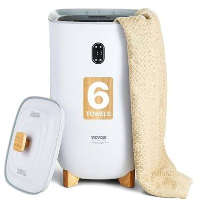 VEVOR Towel Warmers for Bathroom, 35 L Towel Warmer Bucket,Towel Dryer with Auto Shut Off for Spa Fits up to 6 Oversized Towels, Blankets, Clothes, Bathrobes, PJ's and More