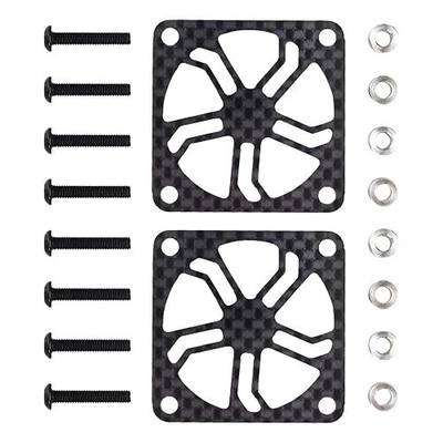 2Pcs RC Cooling Fan Cover, Carbon Fiber Electric Motor Cooling Fan Cover with Screw, Light Weight ESC Motor Heatsink Protector for RC Car Boat Truck Motor (40x40mm)