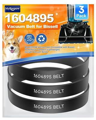 1604895 Belt for Bissell Powerforce Compact Upright Vacuum, 3 Pack | Vacuum Belt Compatible with Bissell Vacuum cleaner Model 2112, 1520, 2690, 3508, 23T7, 23T7V, 3130, 21129
