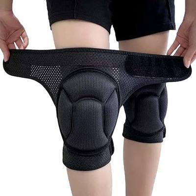 Knee Pads for Men Women Work, Gardening Kneeling Pad for Cleaning Floors, Cushion Kneepads for Flooring Crawling Painting Weeding, Concrete Kneepads for Adult and Elderly, Black M (1 pair)