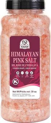 52USA Himalayan Pink Salt, Coarse Grain, 39 oz (2.4 LB), Pink Himalayan Sea Salt, Kosher Salt, Sea Salt for Grinder Refill, Himalayan Salt
