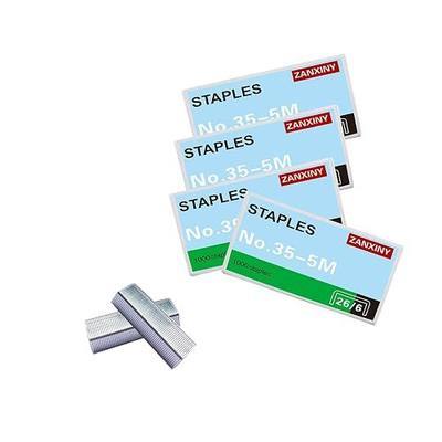 Standard Staples,Desktop Staples 1/4" (26/6), Galvanised Staple 26/6 Type, 1/4" Jam Free Sharp Chisel Point Design Staple for Office School Home Stapler Stapling Refills - 4 Boxes (4000Pcs)