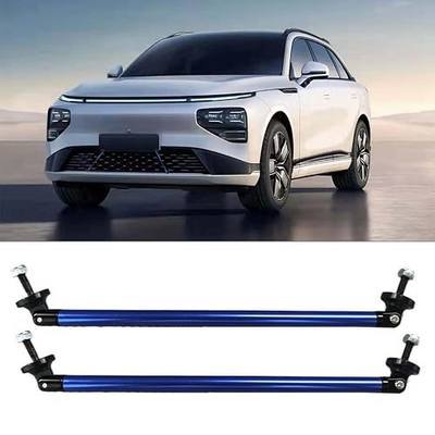 BDZMC 2PCS 11.42'' Splitter Strut Rods, Car Bumper Strut Rods, Front Lip Rod Protector Splitter, Adjustable Tie Support Bars, Adjustable Tie Support Bars, Splitters Diffuser Rod Accessories (Blue)