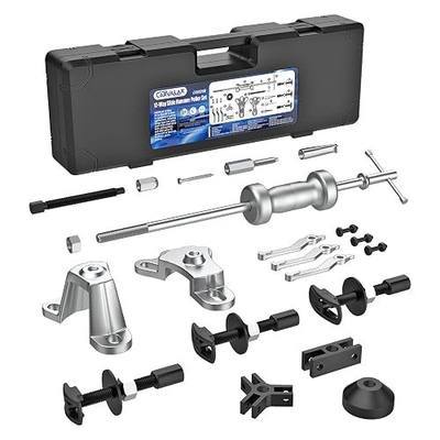 CARVALAX 12-Way Slide Hammer Puller Set | Auto Repair Kit for Hub, Bearing, Gear & Axle Extractor, Dent Removal, Heavy Duty 23-Piece w/Case